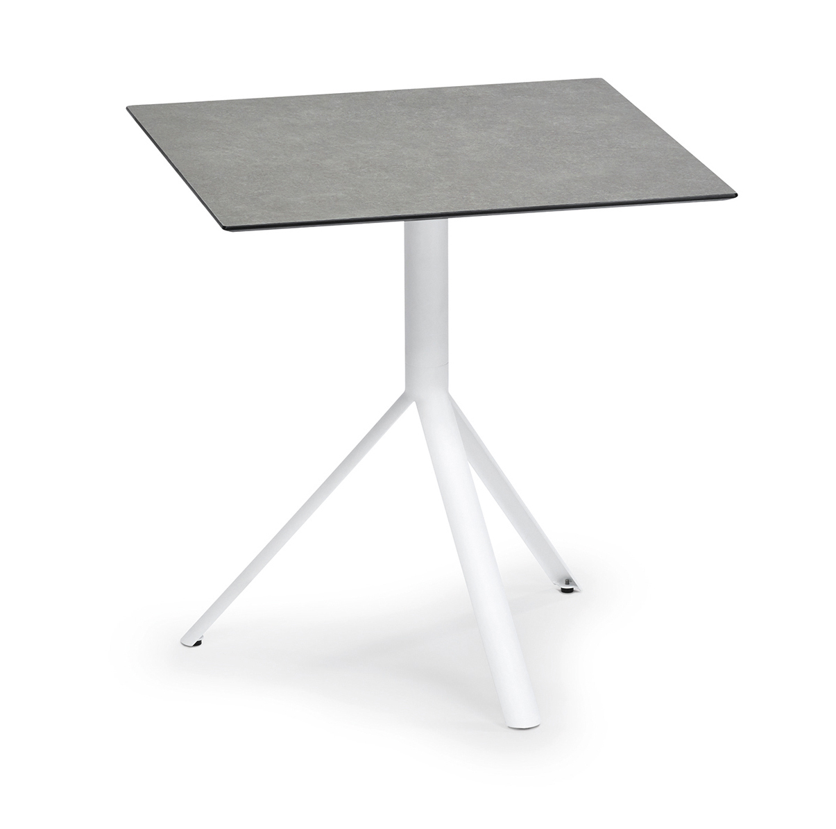 Weishäupl  TRIO Bistrotisch Edelstahl + HPL quadratisch 70 x 70 cm 