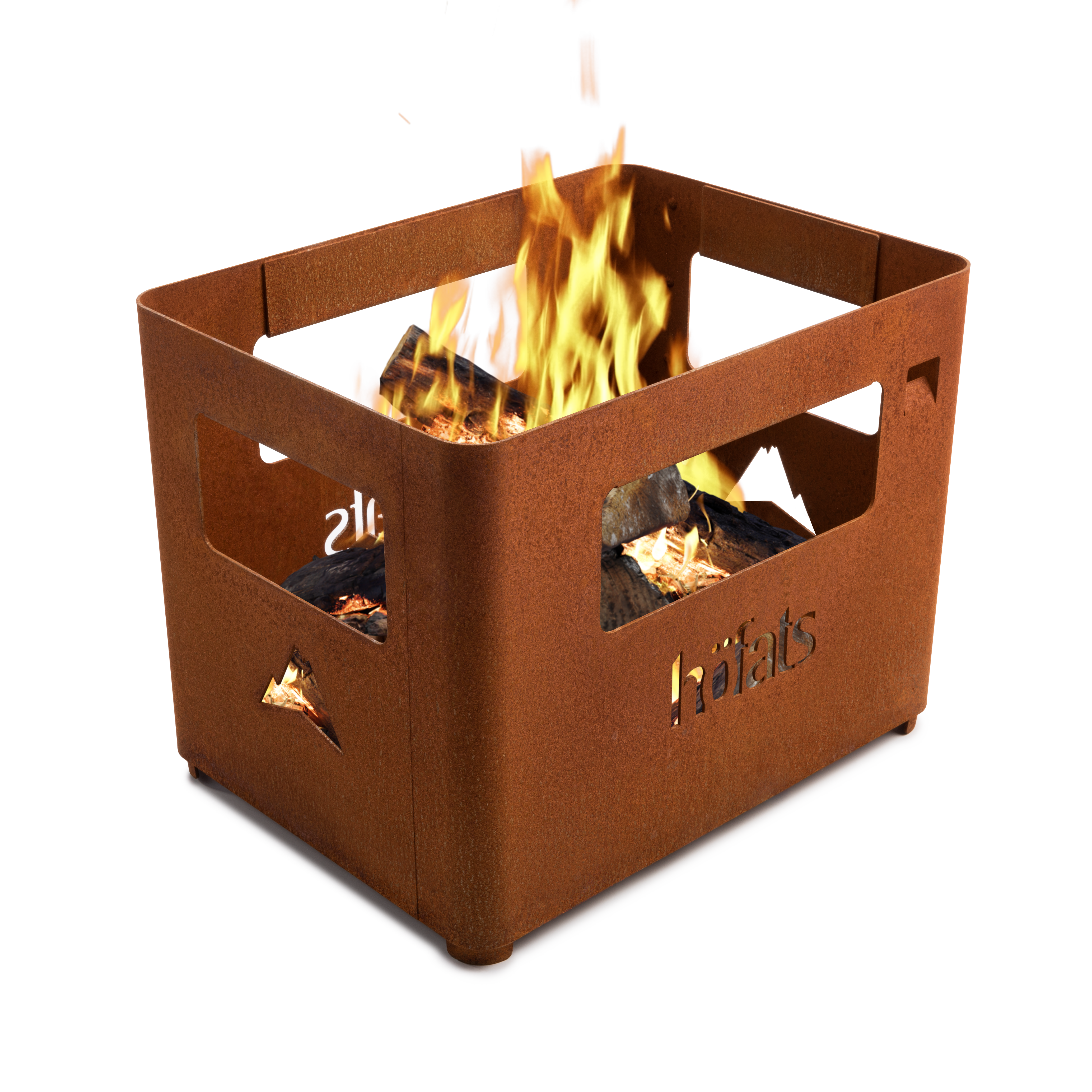 Höfats BEER BOX Feuerkorb rostig
