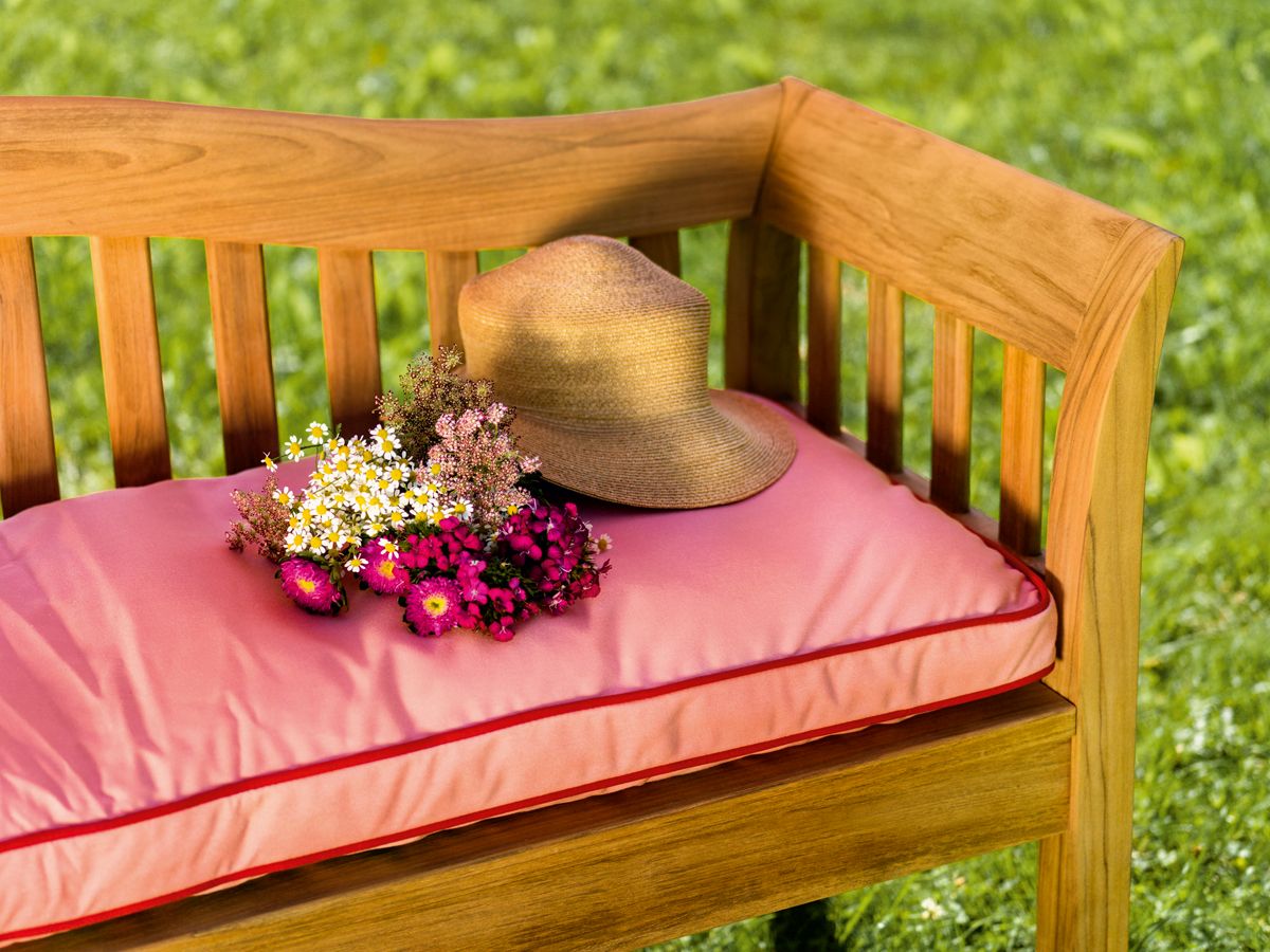 Weishäupl VIKTORIAN 2-Sitzer Bank Teak Polsterauflage PG3
