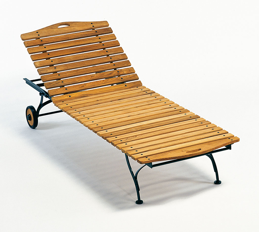 Classic Sonnenliege Belattung gerade Teak Weishäupl  