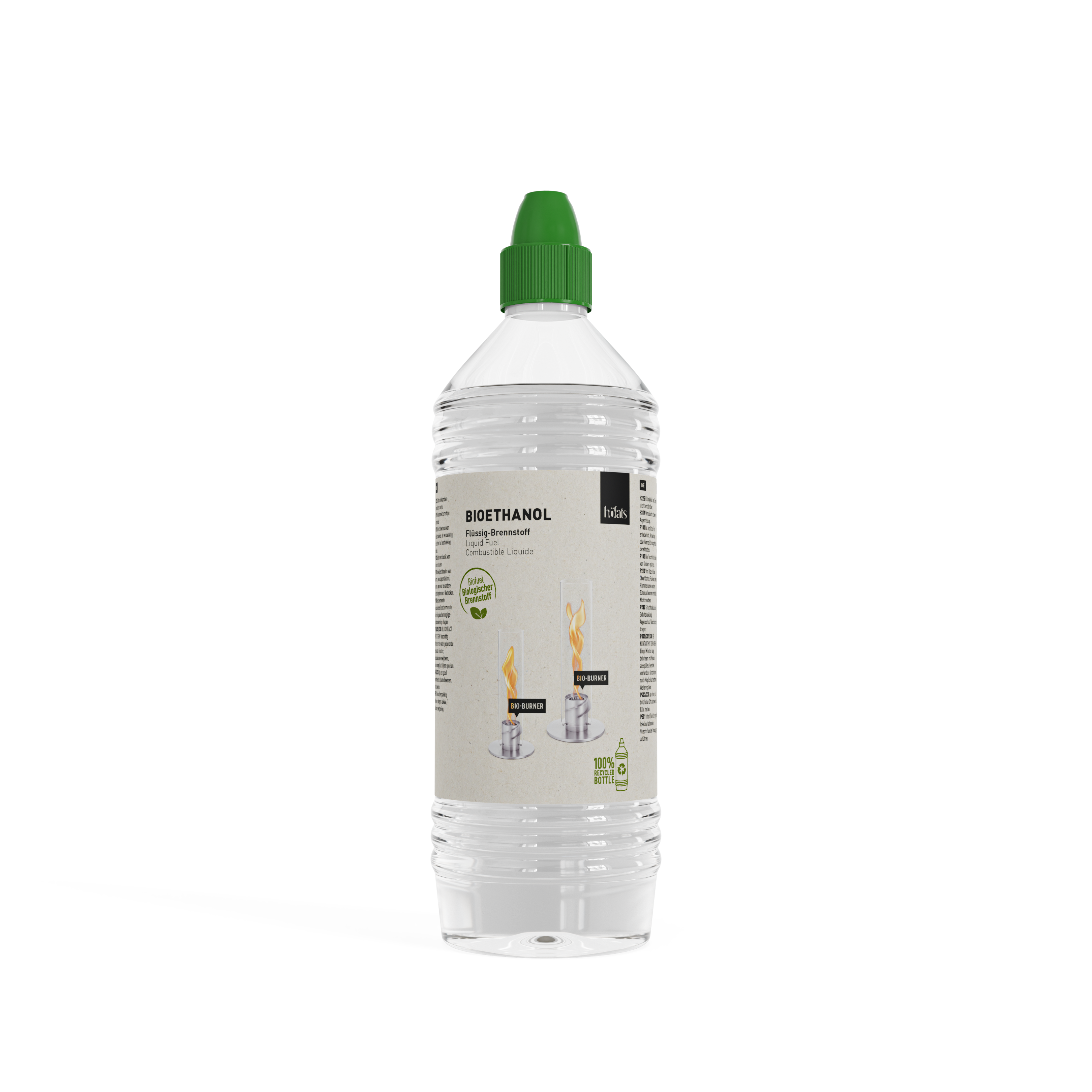 Höfats Bioethanol Flasche 1 Liter Zubehör