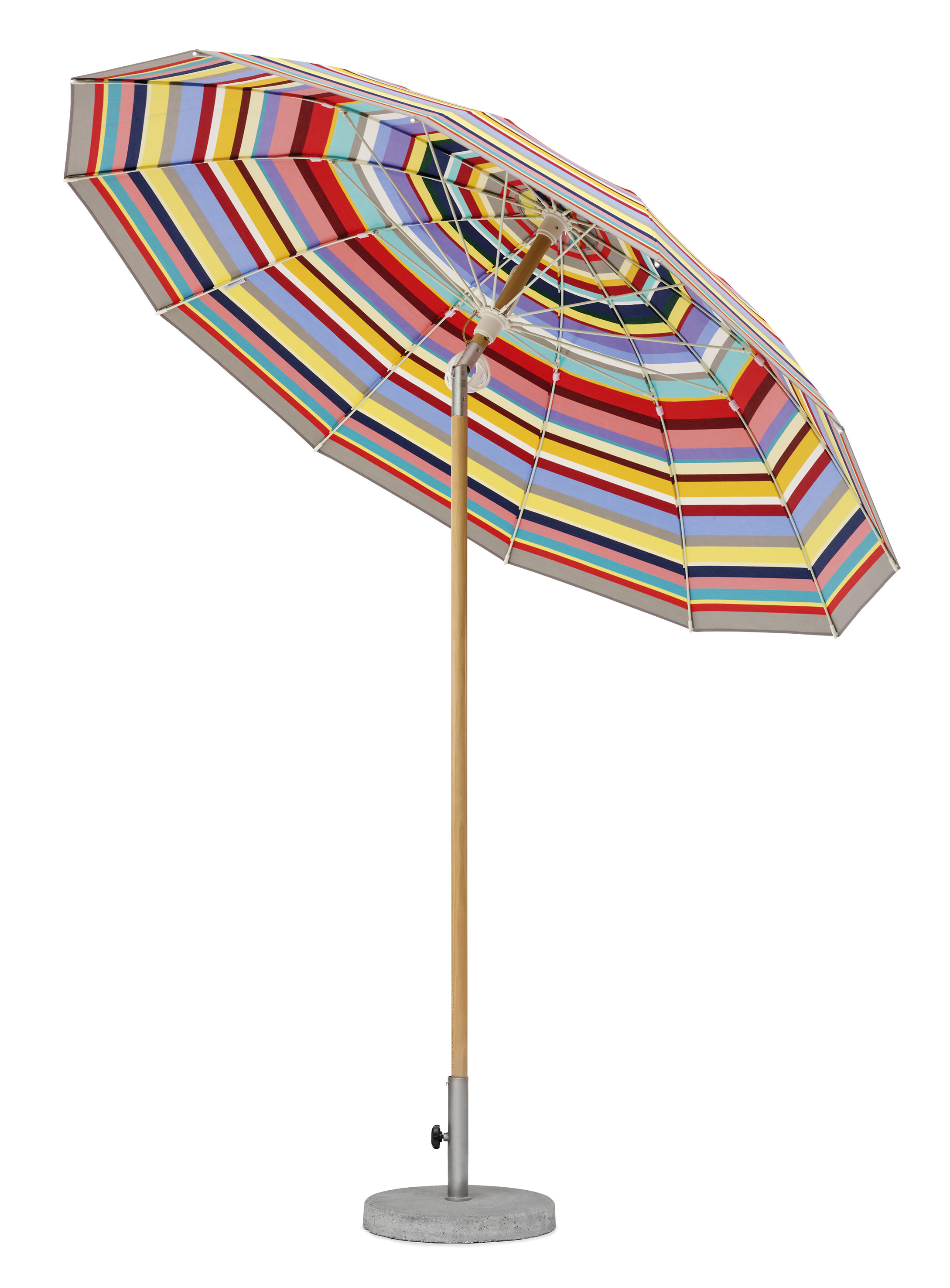 Weishäupl Sonnenschirm Pagodenschirm Multicolor Drm. 240 cm mit Flaschenzug und Knick