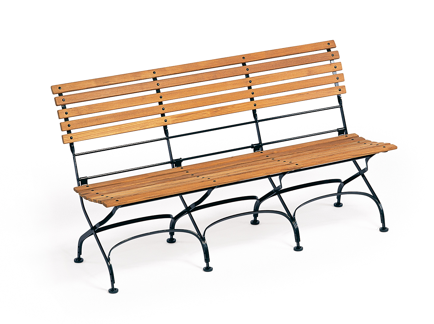 Classic 3-Sitzer Bank Belattung gerade Teak Weishäupl  