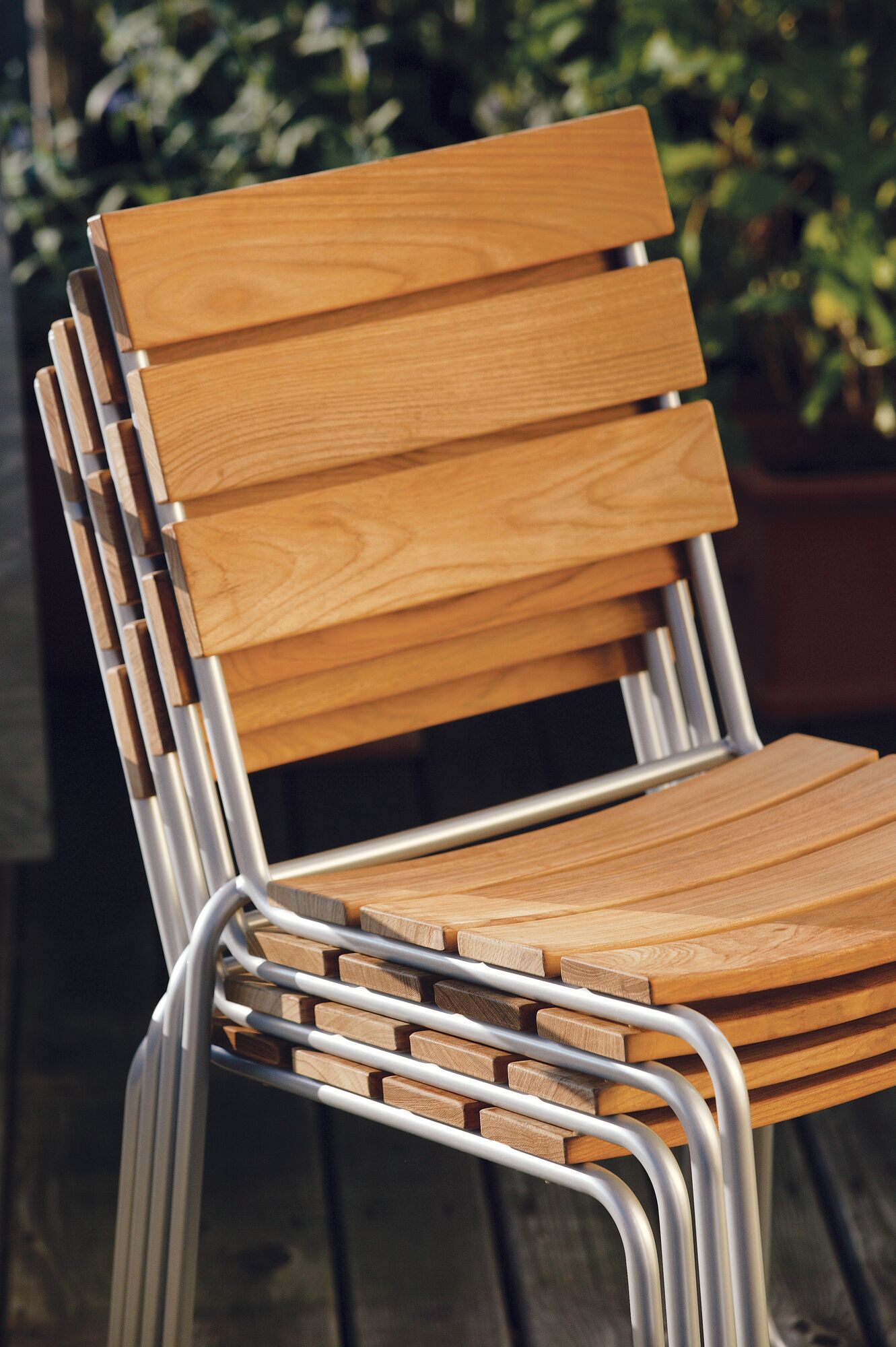 Weishäupl BALCONY Stuhl Teak -VE 2 Stück - 13 Gestellfarben