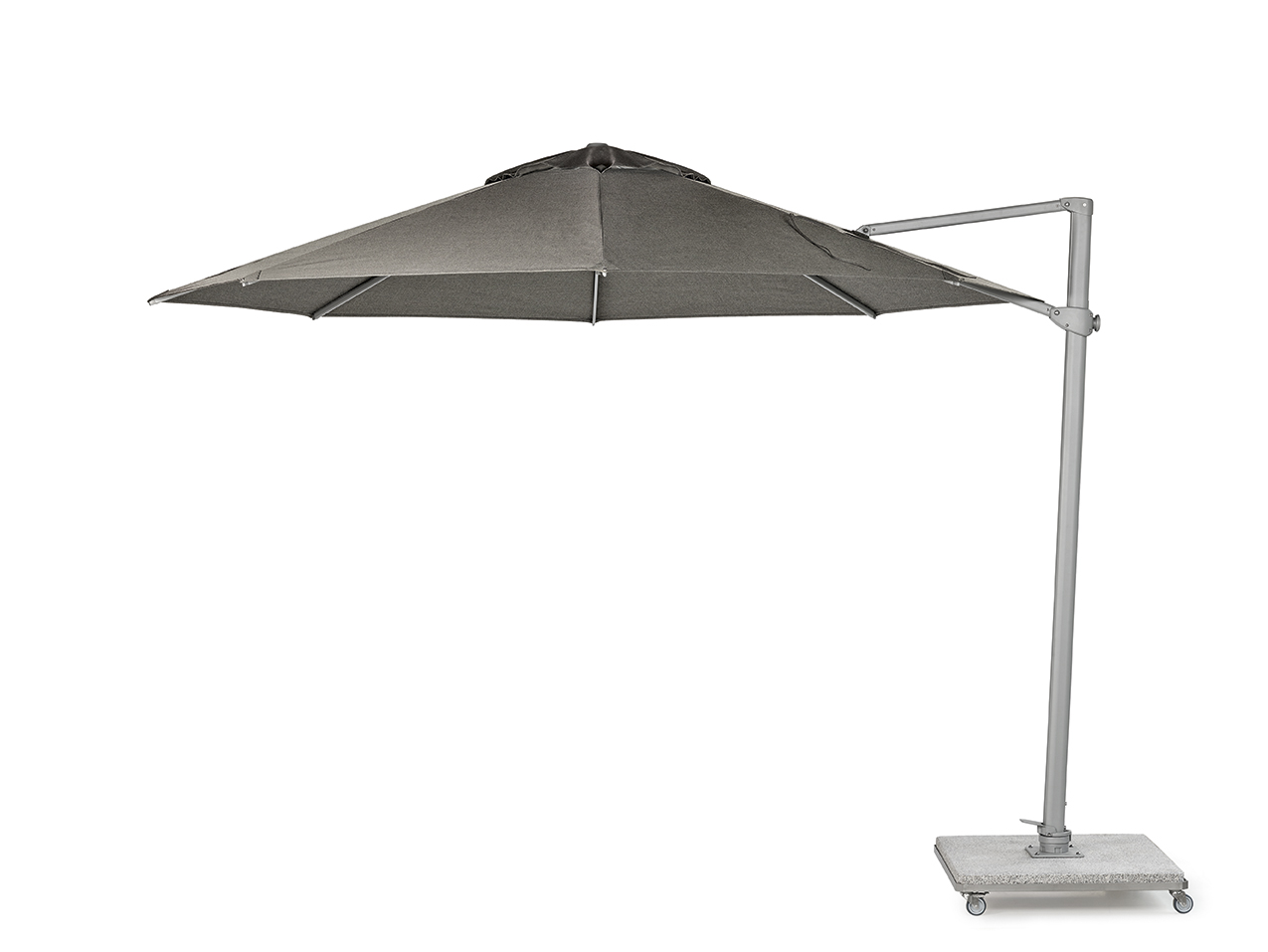 Ø 350 cm Freiarmschirm - Gestell Grau Weishäupl