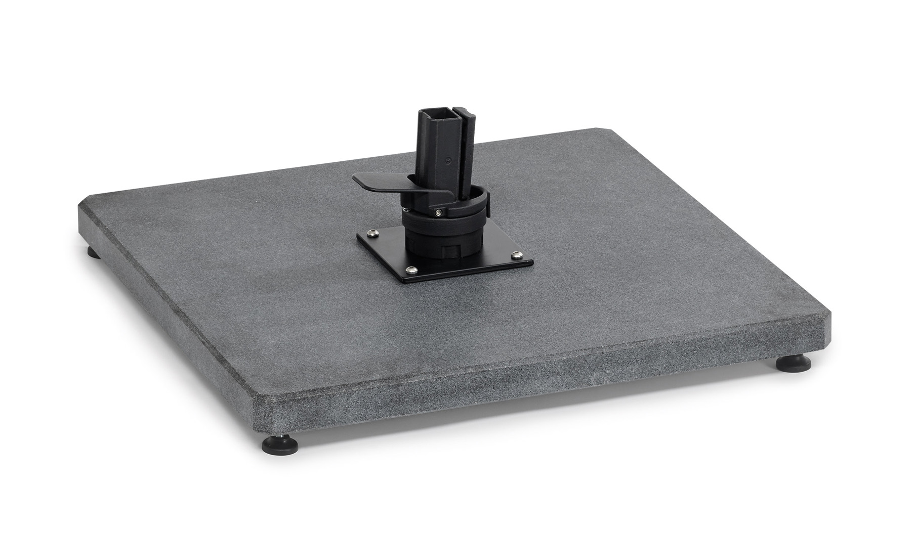 Bodenplatte Granit dunkelgrau seidenmatt , quadratisch, 125kg