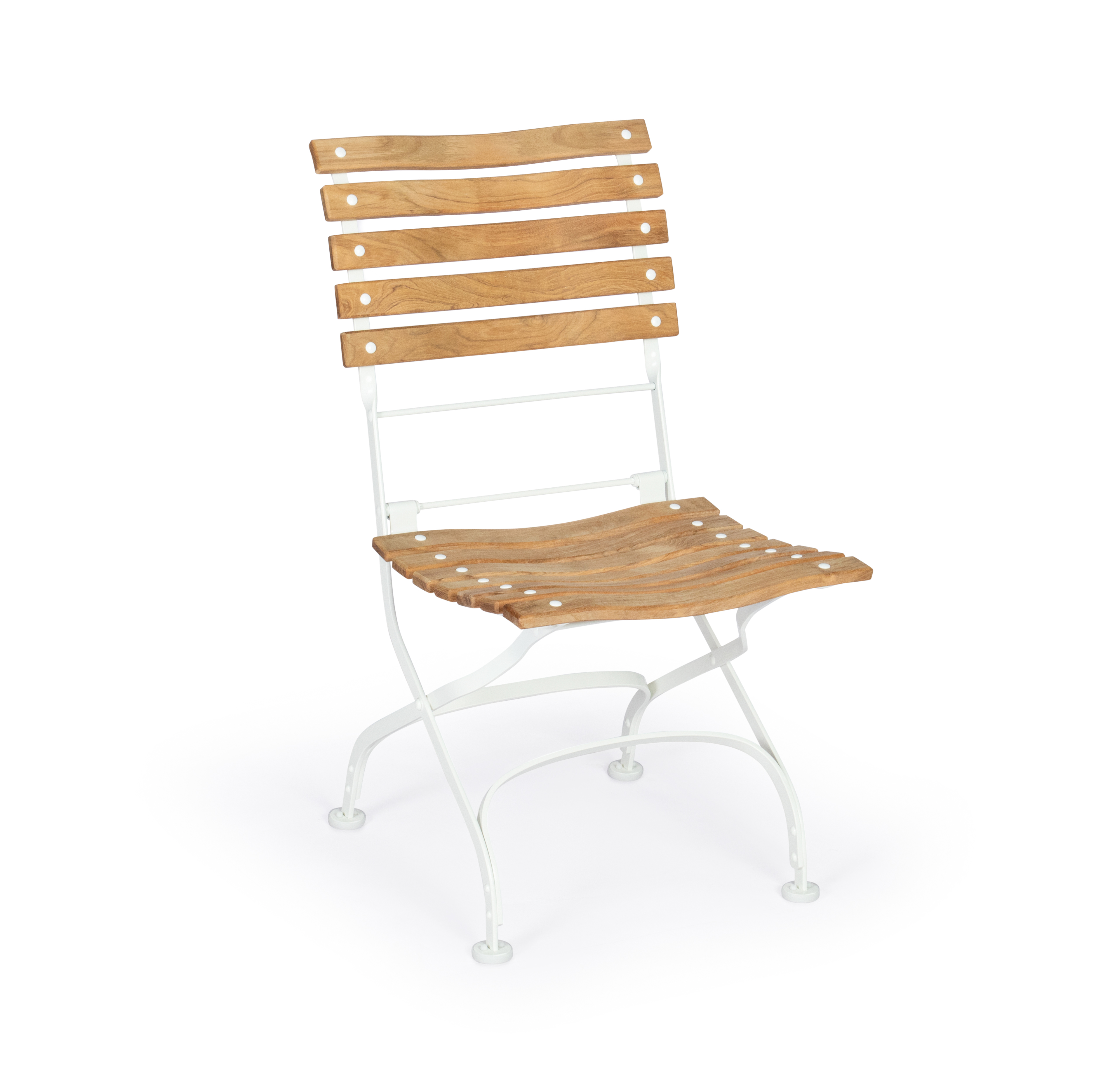 Classic Stuhl Belattung geschwungen mit Teak Weishäupl 