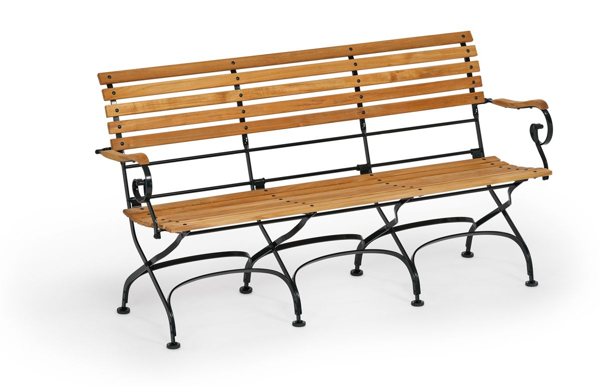 Weishäupl CLASSIC 3-Sitzer Bank mit Armlehnen  