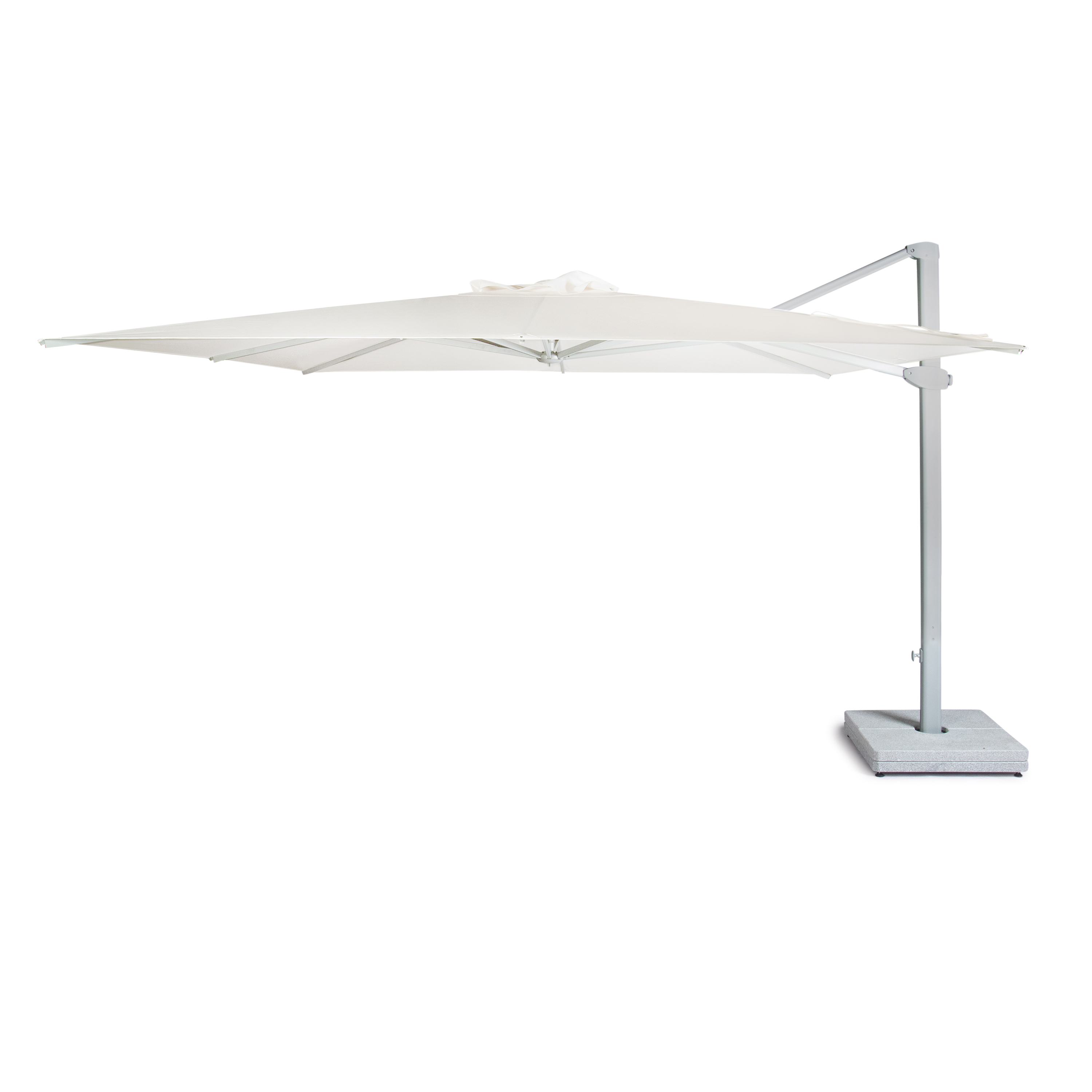 400 x 400 cm Freiarmschirm - Gestell Grau Weishäupl