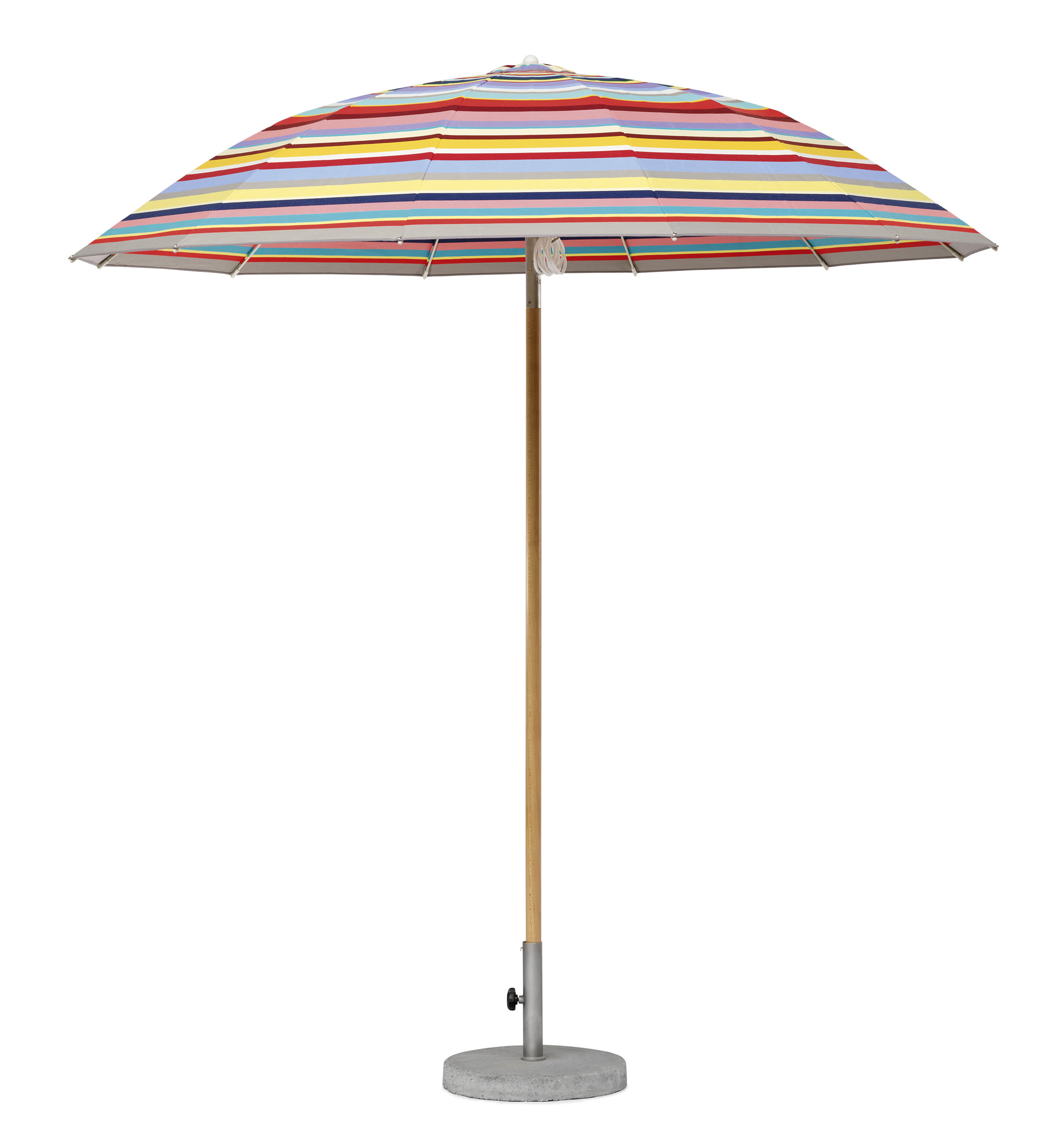 Weishäupl Drm. 240 cm Sonnenschirm Pagodenschirm Multicolor mit Flaschenzug  & Knick 