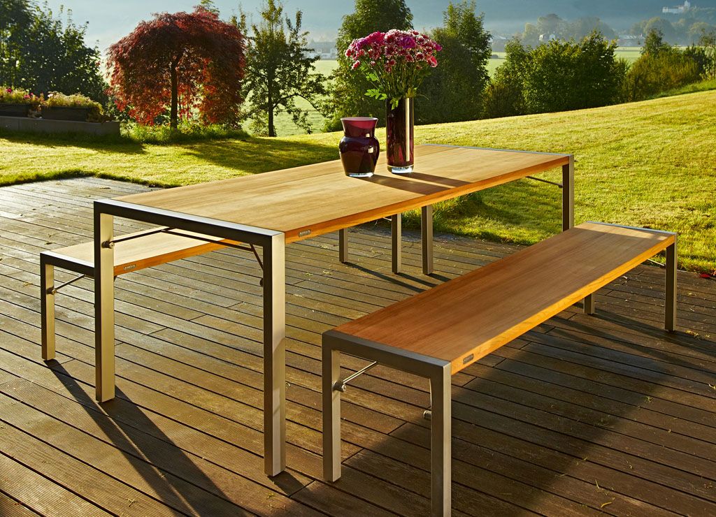 Weishäupl FLIP Klapptisch Teak 180 x 90 cm